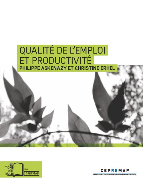 L’Opuscule “Qualité de l’emploi et productivité” lauréat du Prix du livre d’économie