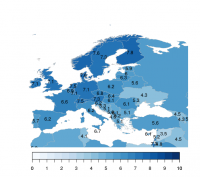 Figure 6 : La satisfaction de vie en Europe. 
Source : World Happiness Report 2017