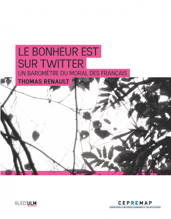 Couverture du livre de Thomas Renault, Le Bonheur est sur Twitter, O. Jacob, 2022