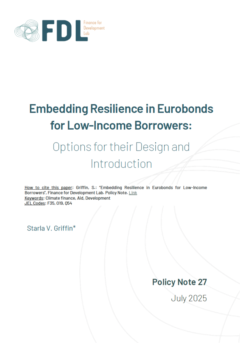 Intégrer la résilience dans les euro-obligations pour les emprunteurs à faible revenu